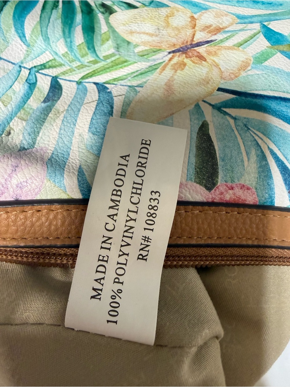 Rosetti crossbody bag butterflies and palm leaves - Picture 13 of 13